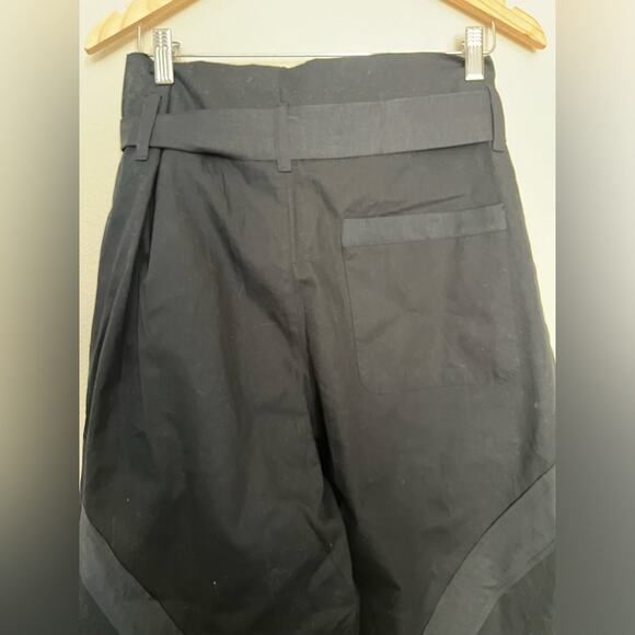 NWT Anthropologie Tiny Dojo Black High Waisted Minimalist Button Front Pants 14 - Picture 10 of 16